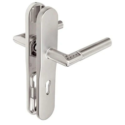 Imagen de Tesa Assa Abloy MCHDL885CM Mango De Placa Larga con Bocallave A 85 Mano Derecha, Cromado