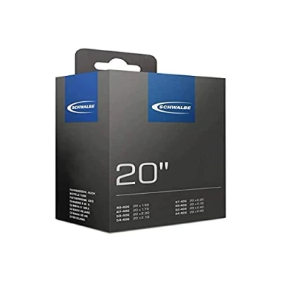 Imagen de Schwalbe Luftschlauch Fahrrad Dv7 Cámara de Aire para Bicicleta, Unisex, Negro, 20 Zoll