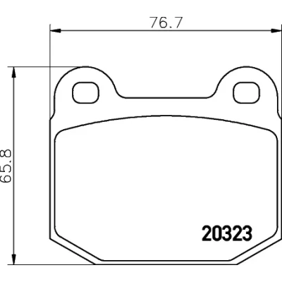 Imagen de HELLA 8DB 355 009 061 Juego de pastillas freno no preparado para indicador desgaste OPEL: Speedster, LOTUS: Elise S2