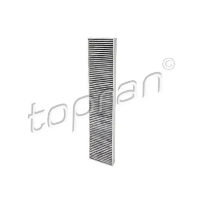 Imagen de TOPRAN 108 653 Filtro de habitáculo carbón activado, Cartucho filtrante, con efecto absorbedor olores 535 111 30 rectangular