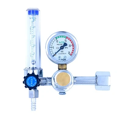 Imagen de regulador de argón reductor presión gas, cilindros miniatura MiG con instrumentos, manómetro soldadura, flujo TIG CO2