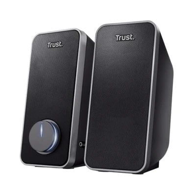 Imagen de Altavoces para PC Trust ARYS 2.0, 28W, Alimentación USB, Jack 3.5 mm, Negro