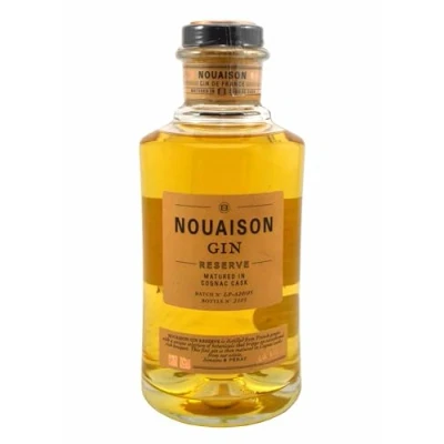 Imagen de Nouaison Reserve 42% Ginebra 500Ml premium elaborada con una base de uva francesa madurada en barrica Cognac para cócteles