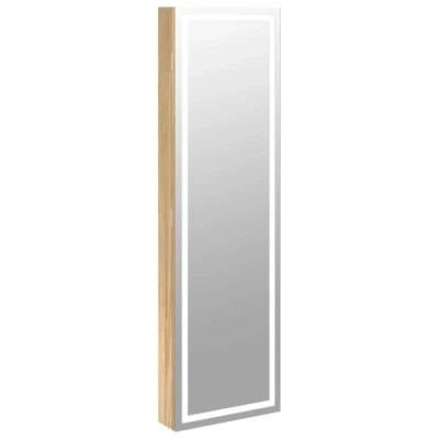 Imagen de vidaXL Espejo con joyero y Luces LED para Pared