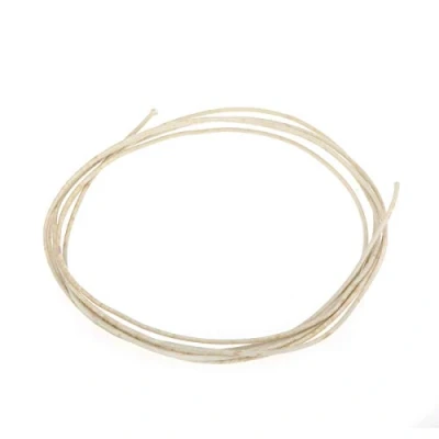 Imagen de Gavitt Vintage Style Pre tinned Push back Cloth Covered Stranded Wire para Amplificador, Blanco 6 Pies (2 Metros)