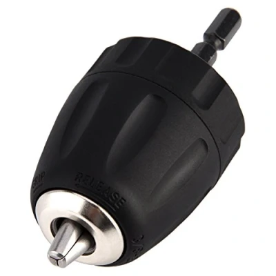Imagen de Adaptador de Portabrocas 3/8‑24unf 0.8‑10MM Clip sin Llave con Vástago Hexagonal 1/4 &#039;&#039; Herramienta Conversión
