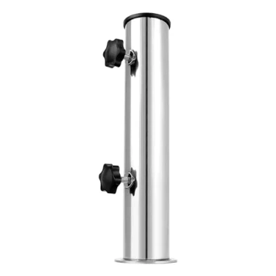 Imagen de QWORK® Base sombrilla de Acero Inoxidable, Tubo Soporte para Granito,