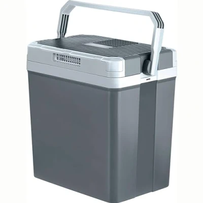 Imagen de briebe Camp Nevera Portátil Eléctrica 24 litros, Coche, Camping, Viaje,12V / 220V, Refrigera, Mantiene el Calor, Bajo Consumo, Gris, CF1152