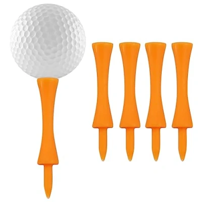 Imagen de 100 Piezas Golf Tees Naranja, 70 mm tee de Plástico (2 3/4&quot;)
