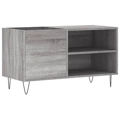 Imagen de vidaXL Mueble de Discos Madera ingeniería Gris Sonoma 85x38x48 cm