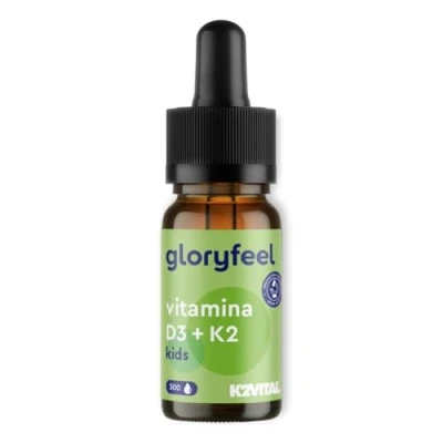 Imagen de Vitamina D3 y K2 Gotas (10 meses) 100% Vegano para niños &gt;4 años Premium: K2VITAL® 25µg K + 500 UI Sistema inmunitario, huesos dientes* Probado en laboratorio Sin Aditivos