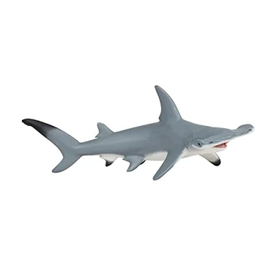 Imagen de Papo Figura de tiburón Martillo (2056010) Life Shark Animal Marino, Multicolor, Small