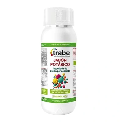 Imagen de GROWMANIA Insecticida Jabón Potásico de Trabe 500 ML Protección Cultivos y Plantas frente Plagas forma Natural