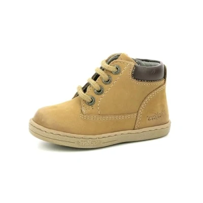 Imagen de Kickers Tackland, Oxford Plano Unisex bebé, Camel Marrón, 26 EU