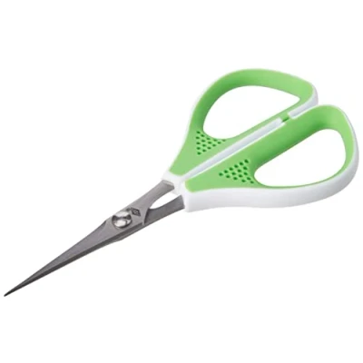 Imagen de WEDO 975411 Tijeras para siluetas Comfortline 11, 4 cm, acero inoxidable de corte especial, empuñadura blanda, verde manzana/blanco
