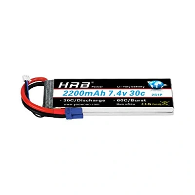 Imagen de HRB 7.4V 2200mah 30C EC2 Lipo Batería para Juguetes de Avión Helicóptero RC Car Model Heli Plano Carro del Barco FPV Coches (7.4v EC2)