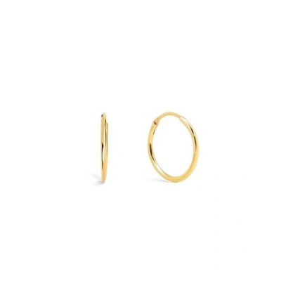 Imagen de SINGULARU Pendientes Aro Maria S. Acero con Baño en Oro de 18 Kt. Joyas Para Mujer.