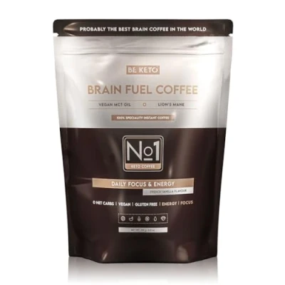 Imagen de Café soluble combustible cerebral (aceite MCT y maní de león) vainilla francesa 250 g