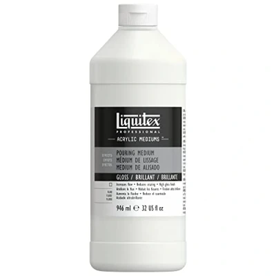 Imagen de Liquitex Professional Aditivos Médium de Efectos Pouring Medium, Medium Alisado, Para Técnica Vertido con Pintura Acrílica, Aumenta el Flujo, 946ML, Acabado Brillante