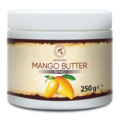 Imagen de Manteca de Mango 250g Puro &amp; Natural Mangifera Indica Hidratante Corporal Aceite para Cabello Piel Uñas Labios Cuidado Facial