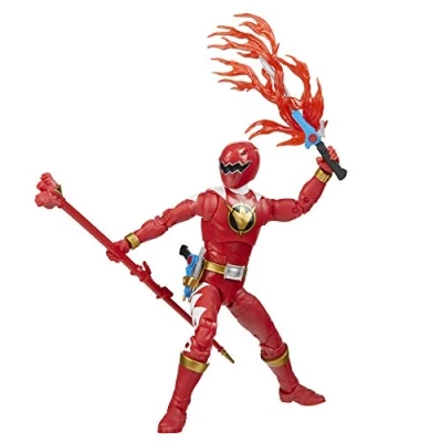 Imagen de Power Rangers Lightning Collection Dino Thunder Red Ranger Figura de acción coleccionable 6 pulgadas con accesorios