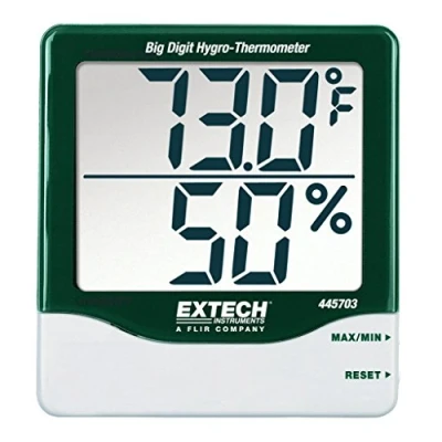 Imagen de Extech 445703 Higro termómetro con dígitos grandes, memoria de lecturas Mín/Máx