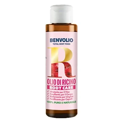 Imagen de Aceite de Ricino 100% Puro, Natural y Prensado en Frío 100ml Benvolio 1938 Estimula el Crecimiento del Cabello, las Pestañas Cejas, la Barba, Uñas, Cuerpo Rostro Vegan Castor Oil
