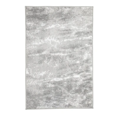 Imagen de Kleine Wolke Nevoa Alfombrilla de baño (70 x 120 cm), Color Gris Plateado