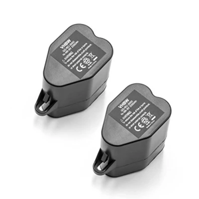 Imagen de vhbw 2X Batería NiMH 2000mAh (6V) para Robot Aspirador Siemens VSR 8000 Sensor Cruiser como 2.891 029.0.