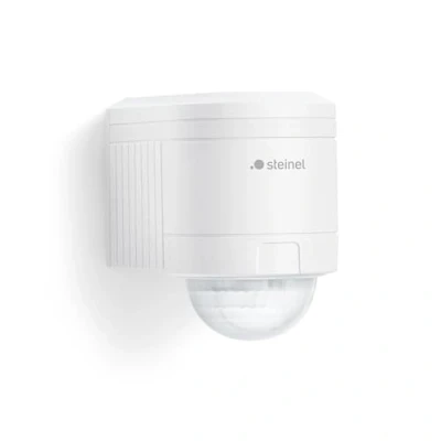 Imagen de Steinel IS 240 DUO 602819 Detector de movimiento infrarojo con ángulo detección, sensor alcance max. 12 m, para fachadas, entradas, jardines o patios, color blanco