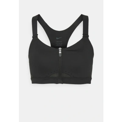 Imagen de Nike Performance W NK DF Alphas HS Front ZIP B Sujetadores deportivos con sujeción alta, Mujer, Talla: XSxA C, Schwarz