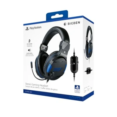 Imagen de Auriculares Gaming Stereo Sony Oficial PS4 Bigben Interactive Compatible con PS5
