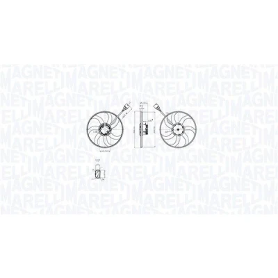 Imagen de MAGNETI MARELLI 069422875010 Ventilador de Radiador 4095 13 425 VOLKSWAGEN: Caddy 3, Golf 5, Passat B6 Berlina, SEAT: Leon II Hatchback, Altea