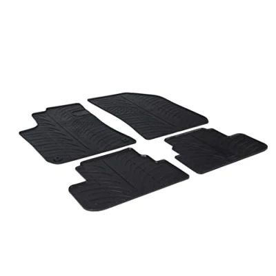 Imagen de Gledring 0160fl Juego de alfombrillas suelo Caucho delante y detrás 4 negro 750mm 550mm PEUGEOT: 308 II Hatchback