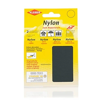 Imagen de Kleiber Tela de reparación Nailon, autoadhesiva, Color Gris