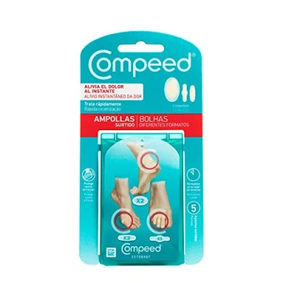 Imagen de COMPEED® Ampollas Surtido / dolor inmediato y alivio de presión protección contra la fricción (5 Ampollas)