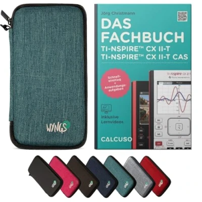Imagen de CALCUSO Accesorios Paquete Estándar Turquesa Compatible para Calculadora Grafica TI Nspire CX II T/CX T CAS (Alemán)