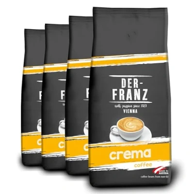Imagen de Der Franz Crema Café, granos enteros, 4 x 1000 g