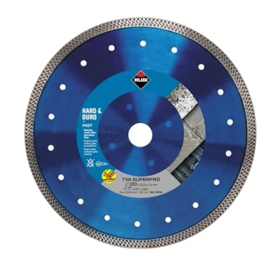 Imagen de RUBI Disco de Diamante para Porcelánico TURBO VIPER (TVA) Amoladora 180 mm el Corte Materiales con Espesores &gt;20 Solo Recto