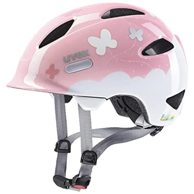 Imagen de uvex oyo style, casco infantil ligero, ajuste de talla individualizado, luz LED opcional, butterfly pink, 50 54 cm