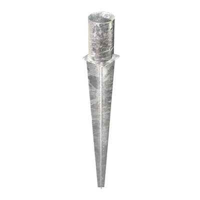 Imagen de Alberts 211462 Anclaje Para enterrar, postes de madera cuadrados y redondos, Galvanizado en caliente, Ø121 mm, Longitud total 750 mm