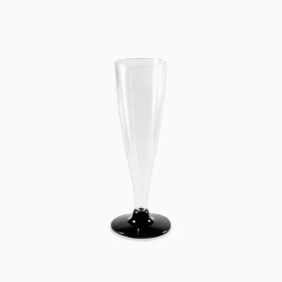 Imagen de Grupo Servimark Copa Cava Champan Pie Negro Paquete 12 Unidades