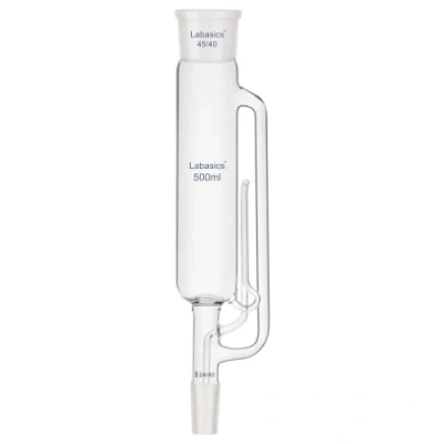 Imagen de Labaiscs Aparato de Extracción Tipo Soxhlet (500 ml), Extractor Vidrio Borosilicato con Junta Superior 45/40 e Inferior 24/40 Vidrio, Unidad única