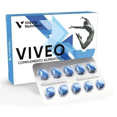 Imagen de VIVEO x 10 Cápsulas Azules Preparación natural para hombres activos Extra Fuerte Alta dosis con Ginseng, Maca, Tribulus Terrestris y Arginina