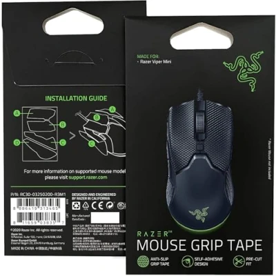 Imagen de Razer Mouse Grip Tape para Viper Mini (antideslizante, autoadhesiva, precortada)