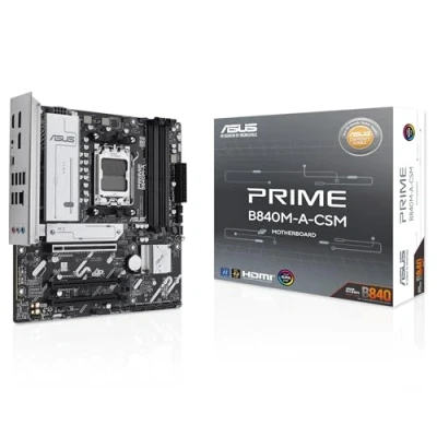 Imagen de ASUS Prime B840M a CSM Placa Base AMD B840 mATX, DDR5, PCIe 4.0, Tres Ranuras M.2, Realtek 2.5Gb Ethernet, DisplayPort, HDMI, USB Tipo C 5Gbps, BIOS Flashback, Aura Sync