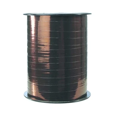 Imagen de Maildor 602006C Bobina de cinta bolduc color rojo metalizado (250 m x 7 mm), chocolate