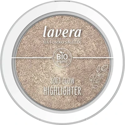 Imagen de lavera Soft Glow Highlighter Ethereal Light 02 nude Bio Mandelöl &amp; Vitamina E Vegano schimmernd samtige Textur (1 x 5,5 g)