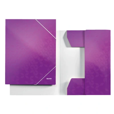 Imagen de LEITZ 39820062 Carpeta de cartón 3 solapas DIN A4 WOW color violeta