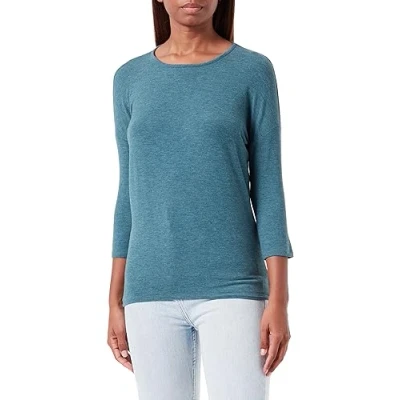 Imagen de ONLY Glamour 3/4 JRS NOOS Camiseta de manga larga, Mujer, Talla: Medium, Deep teal